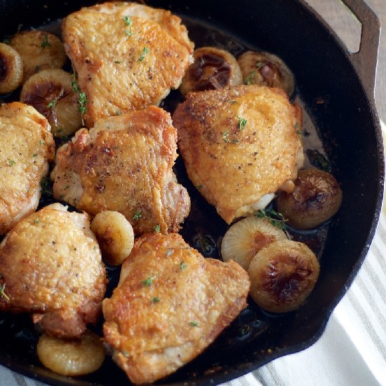 Perfect Pan-Roasted Chicken Thighs