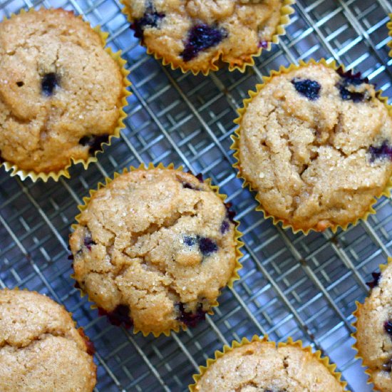 Blueberry Lemon Brown Sugar Muffins