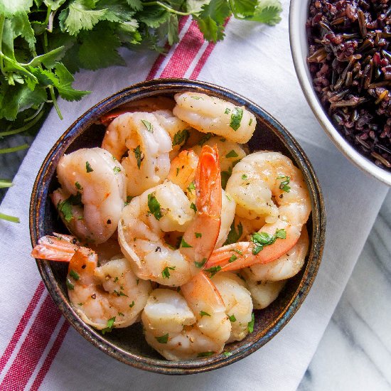 10 Minute Cilantro Lime Shrimp