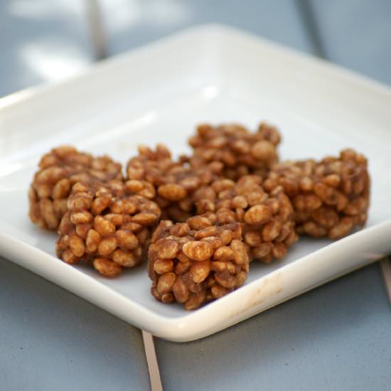 Nutella Mascarpone Rice Crispy Bite