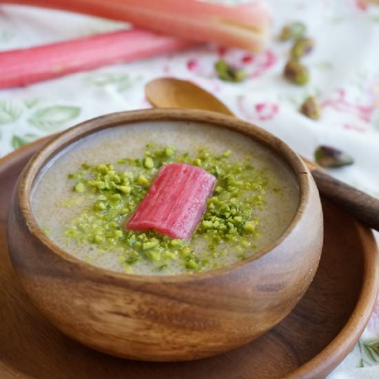 Rose & Rhubarb Amaranth Porridge