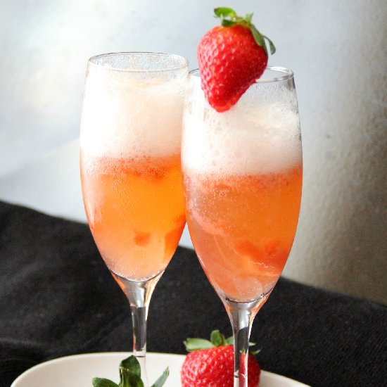 Rhubarb Bellinis