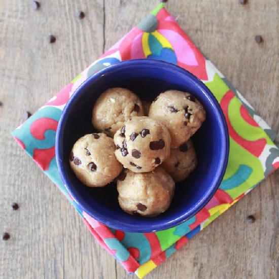 Almond Butter Chocolate Dough Bites