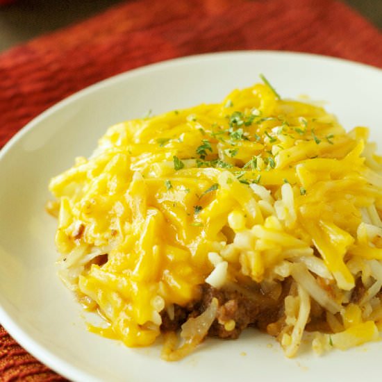 Crockpot Sloppy Joe Casserole