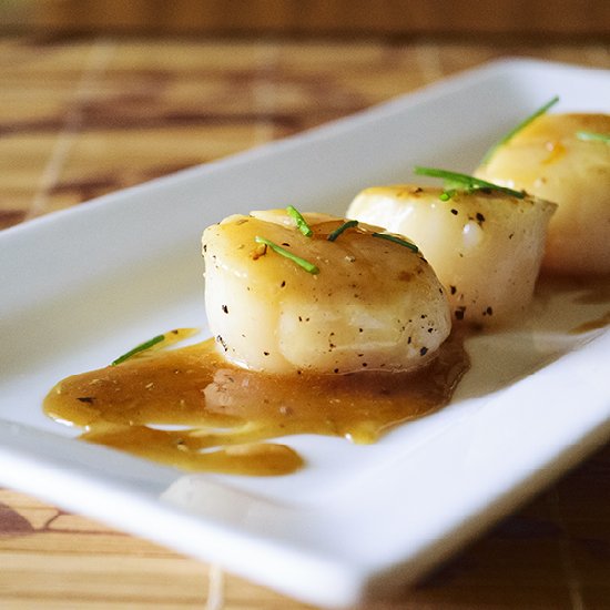 Scallops w/ Meyer Lemon Pan Sauce