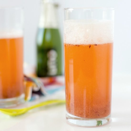 Roasted Plum Bellini