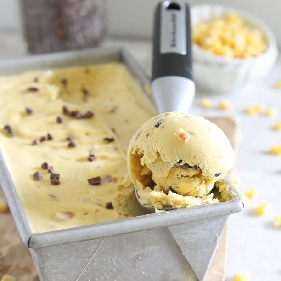 Sweet Corn Bacon Ice Cream