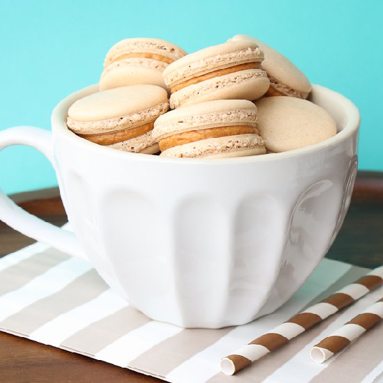 Caramel Coffee Macarons