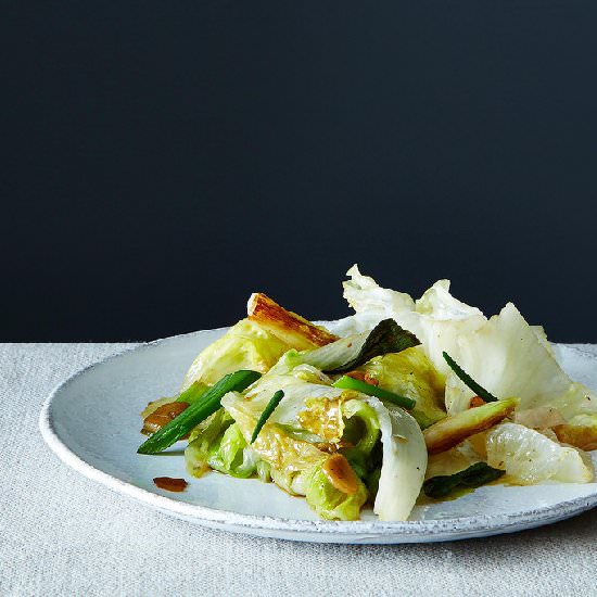 Grace Young’s Stir-Fried Lettuce