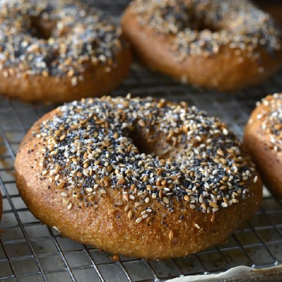 Easy Pretzel Roll Bagel