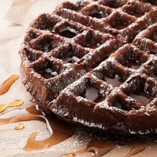 Dark Chocolate Waffles