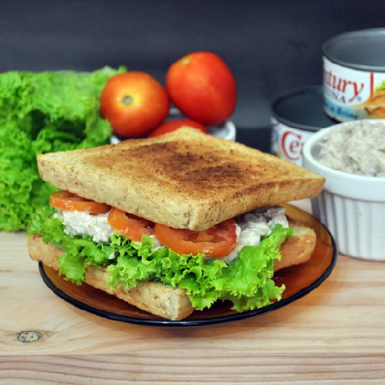 Yogurt and Tuna Sandwich