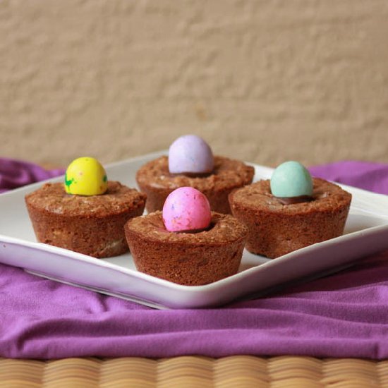 Gooey Easter Brownie Cups