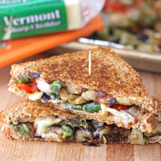 Roasted Veggie Grilled Cheese