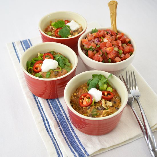 Tamale-Inspired Bowl with Beans