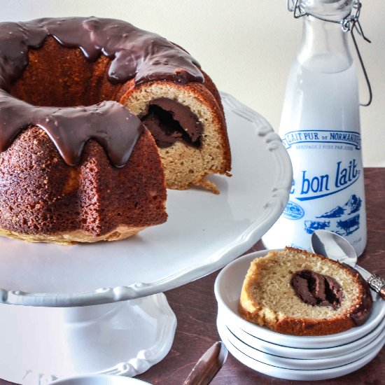 Cheesecake Filled PB Bundt Cake