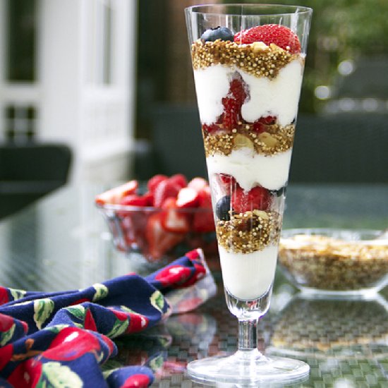 Toasted Quinoa Yogurt Parfait