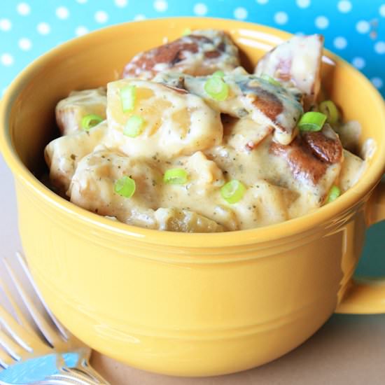 Crockpot Bacon Ranch Potato Salad