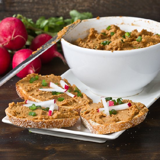 Red Lentil and Toasted Walnut Dip