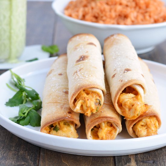 Baked Chicken Taquitos