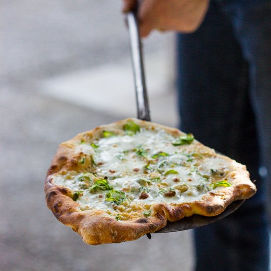 Spring Onion Pizza