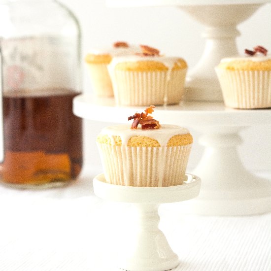 Bourbon, Maple, Bacon Cupcakes