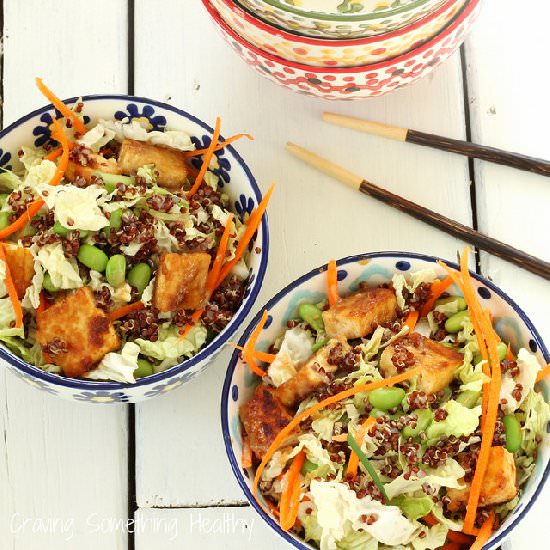 Sesame Tofu Chopped Salad