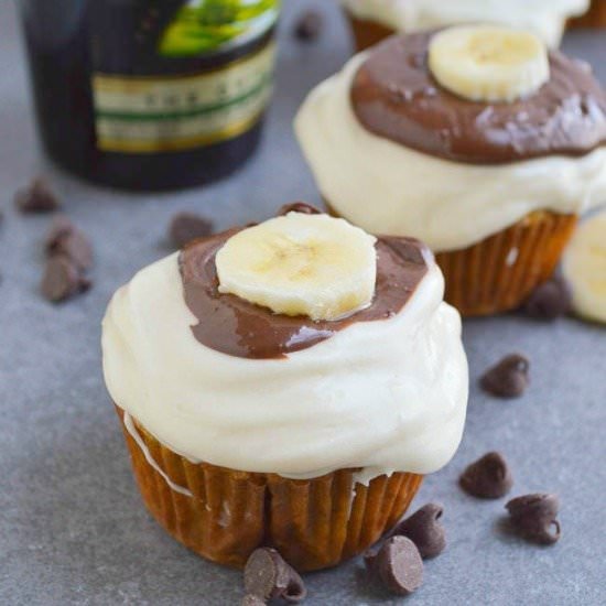 Bailey’s Irish Banana Cupcakes