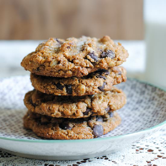 Rye, Maple Chocolate Chip Cookies