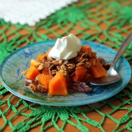 Syrupy Butternut Squash w/ Granola