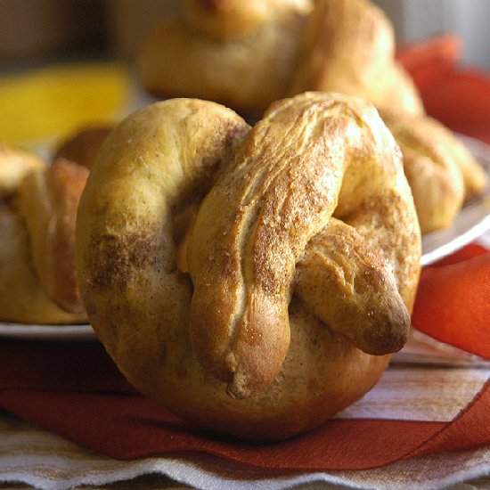 Sweet Potato Soft Pretzels