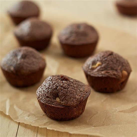 Nutella Peanut Butter Chip Muffins