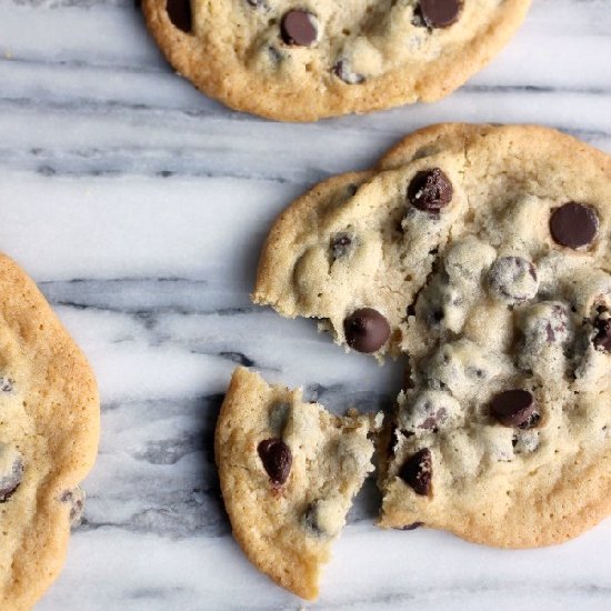 Crispy Chocolate Chip Cookies