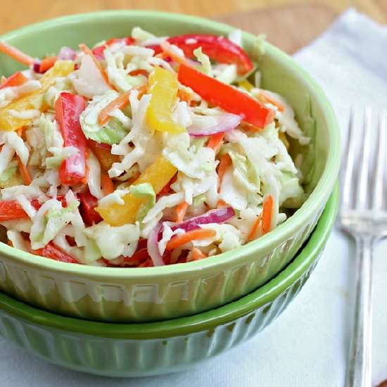 Creamy Cumin Lime Coleslaw