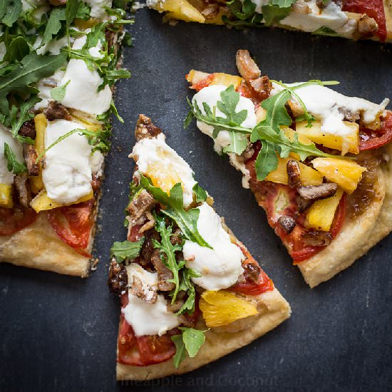 Grilled Pineapple Pork Belly Pizza