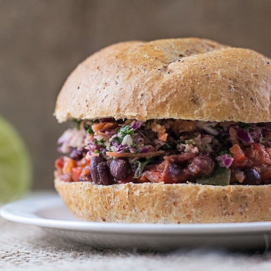 Sloppy Veg-Head Joe with Raw Slaw