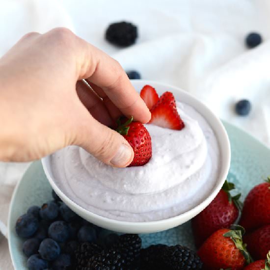 Creamy Strawberry Coconut Fruit Dip