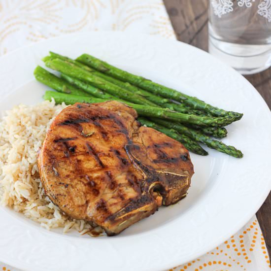 Sweet & Sour Glazed Pork Chops