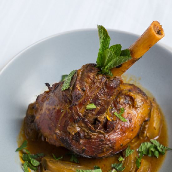 Slow Cooked Lamb Shanks