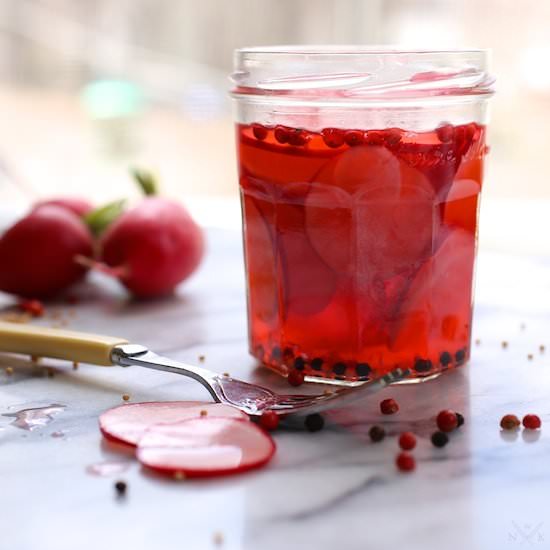 Sweet & Sour Pickled Radishes