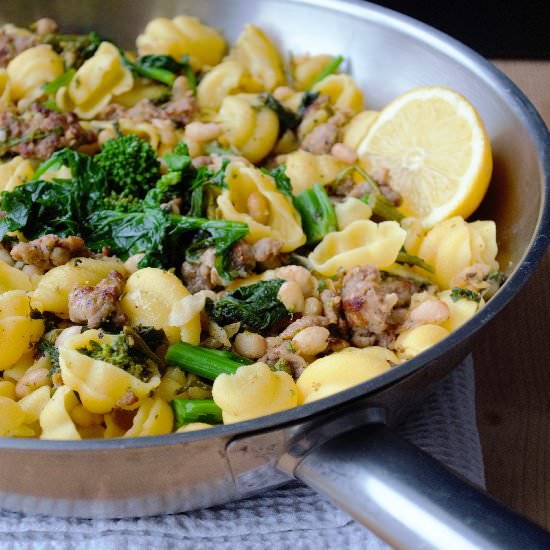 Corn Pasta with Rapini (Gluten-F)