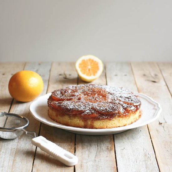 Meyer Lemon Upside-Down Cake