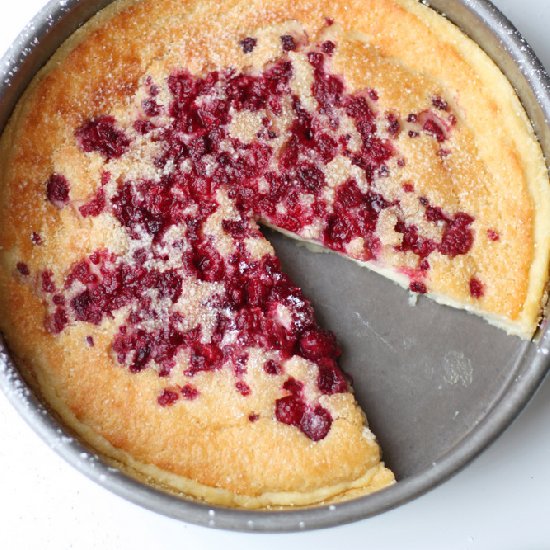 Raspberry Custard Puff Pancake