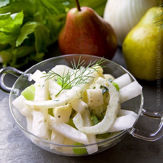 Fennel, Pear, Jicama Salad