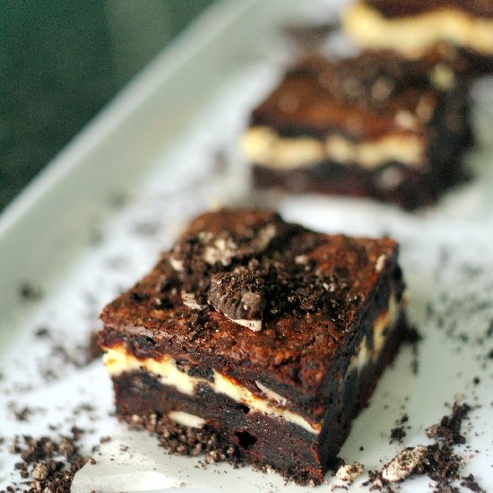 Oreo Cheesecake Brownies