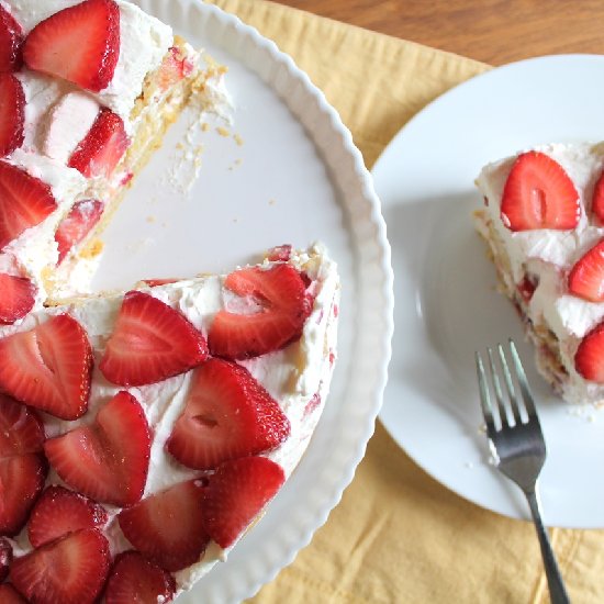 Strawberry Shortcake Icebox Cake