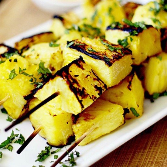 Grilled Pineapple Kabobs