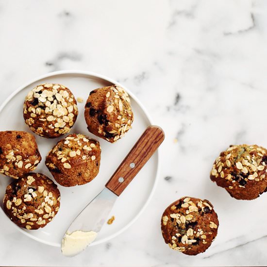 Blueberry Barley Muffins