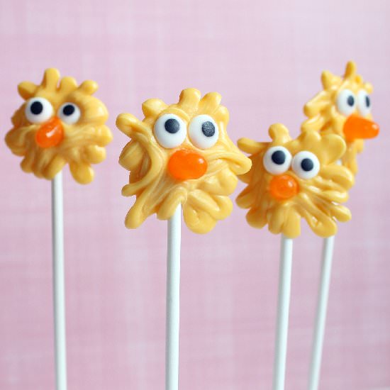 Easter Chick Pops