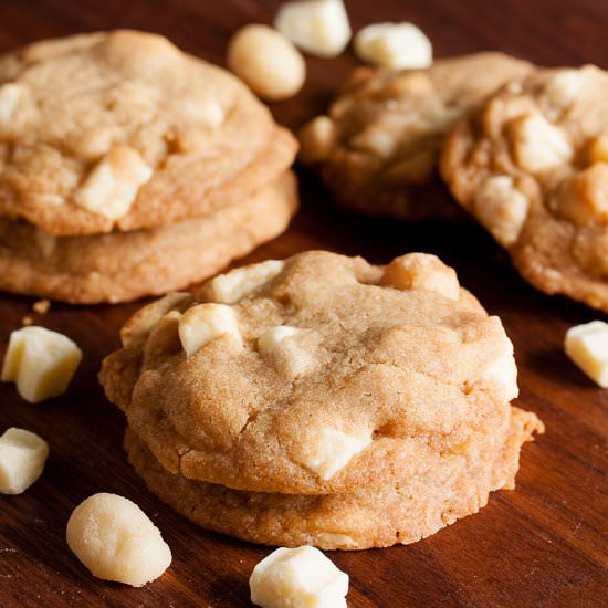 Brown Butter Macadamia Nut Cookies